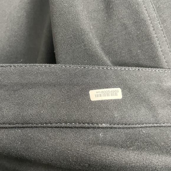 St John Pants Womens 10 Black Straight Leg Classic Pull On Dress Career Stretch - Picture 6 of 11